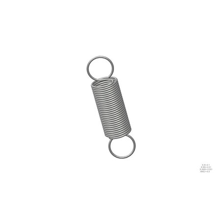 Extension Spring, O=1.125, L= 4.50, W= .085